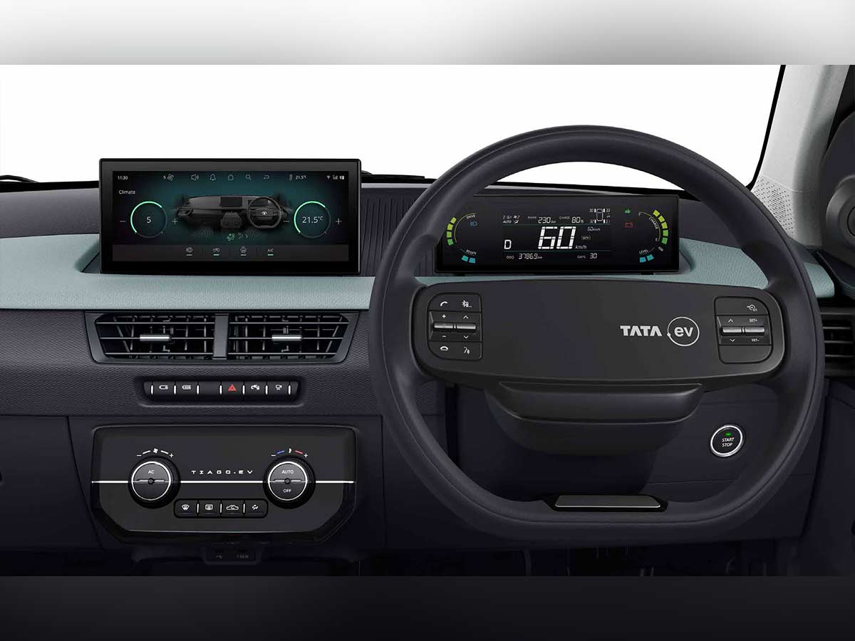 2026 Tata Tiago EV Review: India's Most Accessible Electric Hatchback Just Got Smarter, Safer and More Premium 14 2026 Tata Tiago EV Steering Wheel
