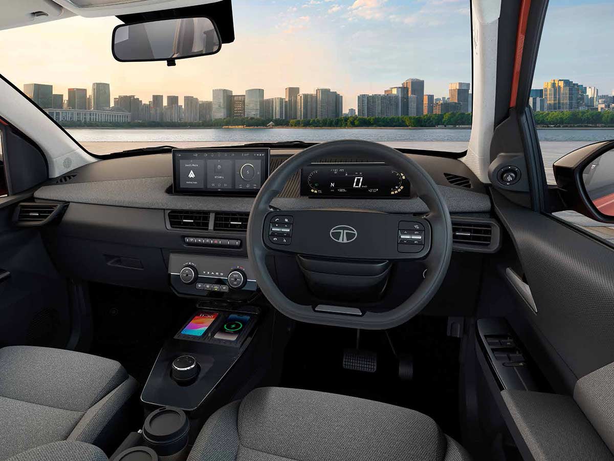 2026 Tata Tiago: The Hatchback That Wants to Redefine Affordable Premium Mobility in India 17 2026 Tata Tiago Interior Driver POV