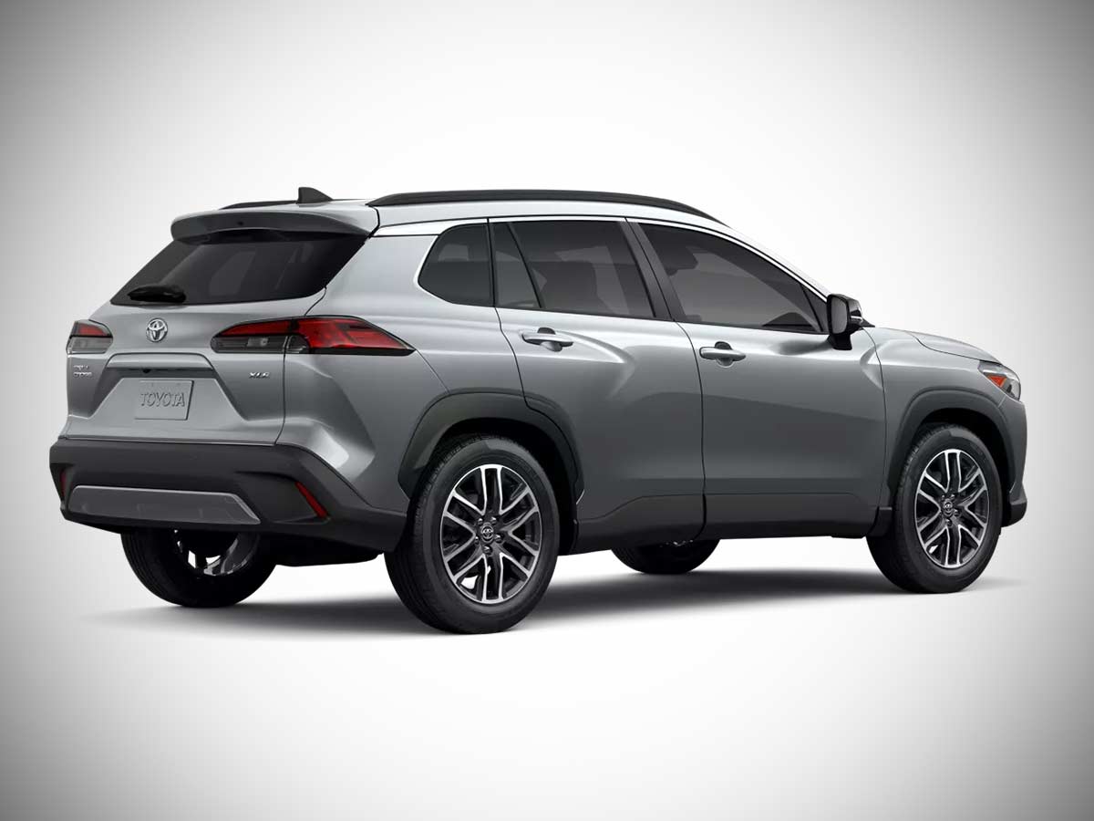 2026 Toyota Corolla Cross XLE Colors - All Options 10 2026 Toyota Corolla Cross Sonic Silver Rear