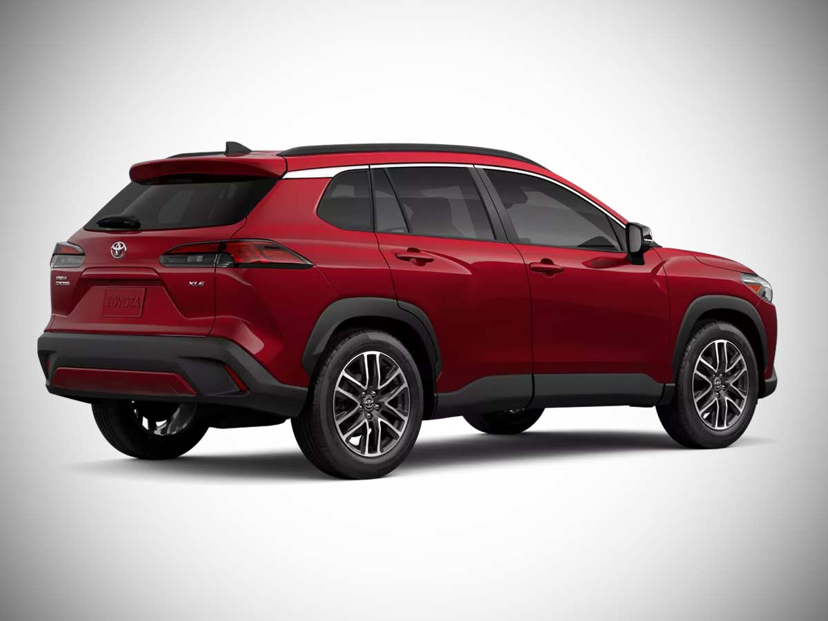 2026 Toyota Corolla Cross XLE Colors - All Options 12 2026 Toyota Corolla Cross Soul Red Crystal Rear