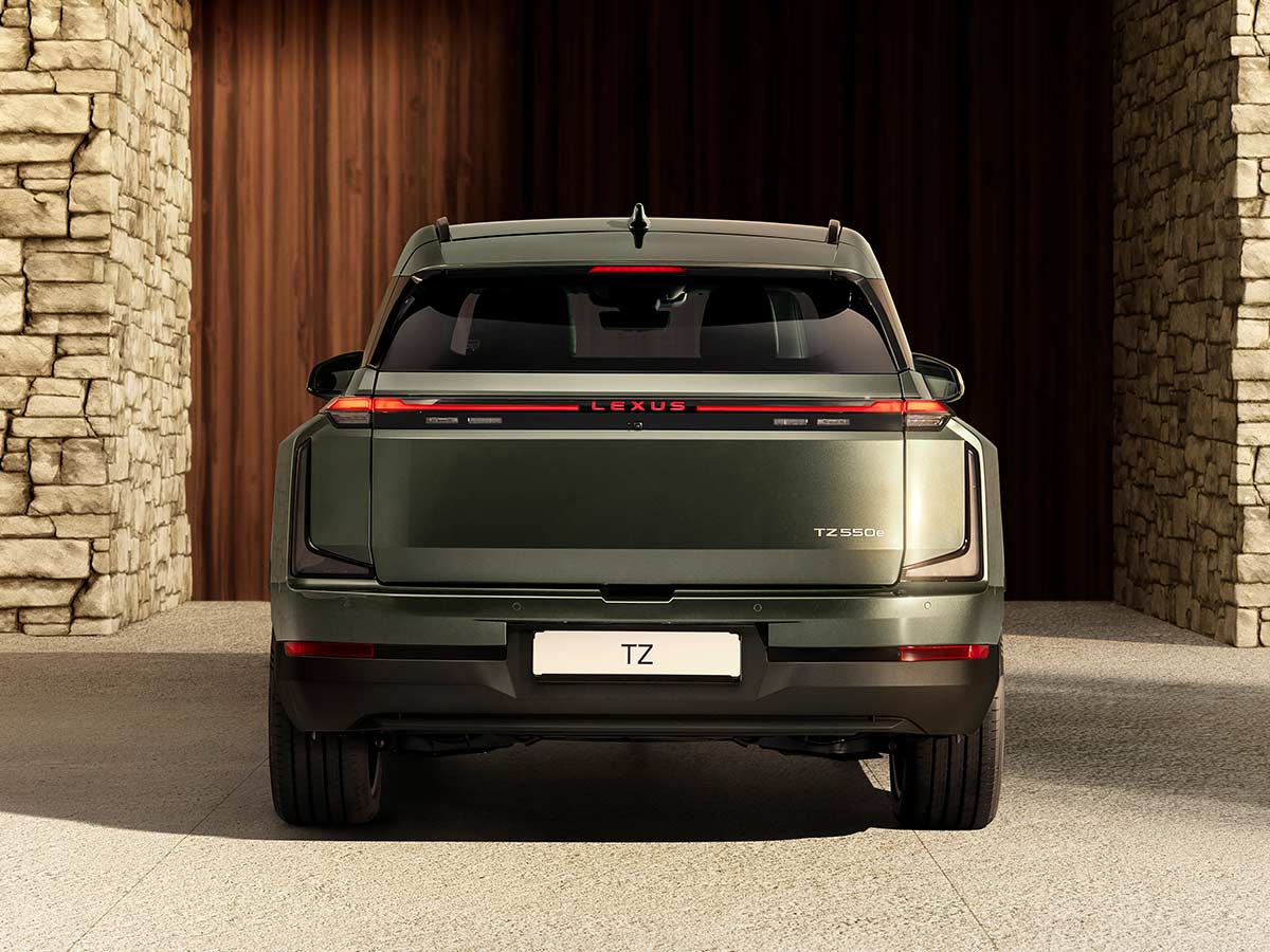 2027 Lexus TZ Electric Three Row SUV rear