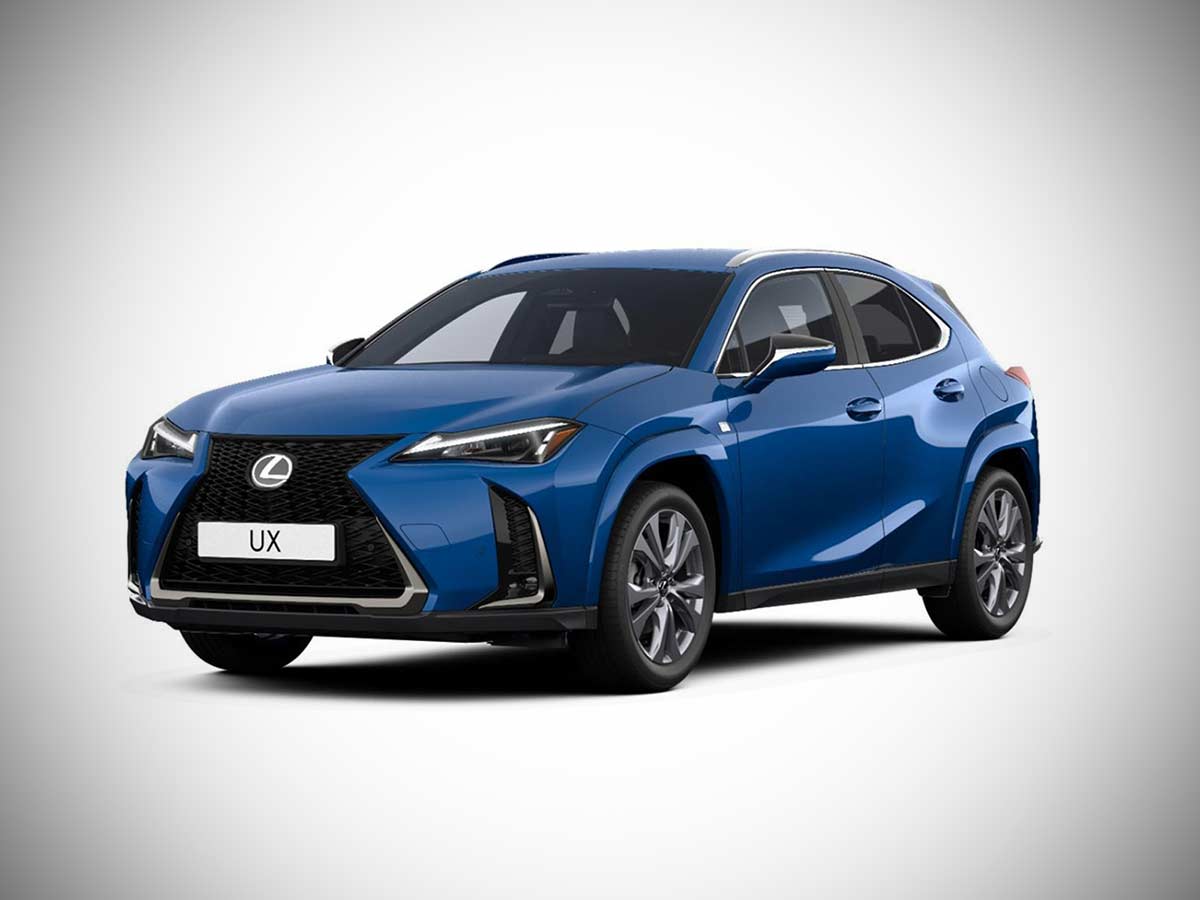2026 Lexus UX Hybrid Celestial Blue Front Quarter