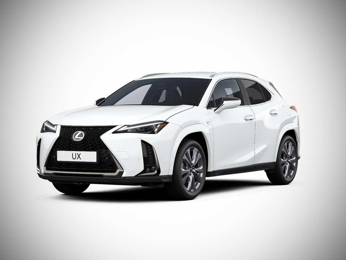 2026 Lexus UX Hybrid F SPORT White Front Quarter
