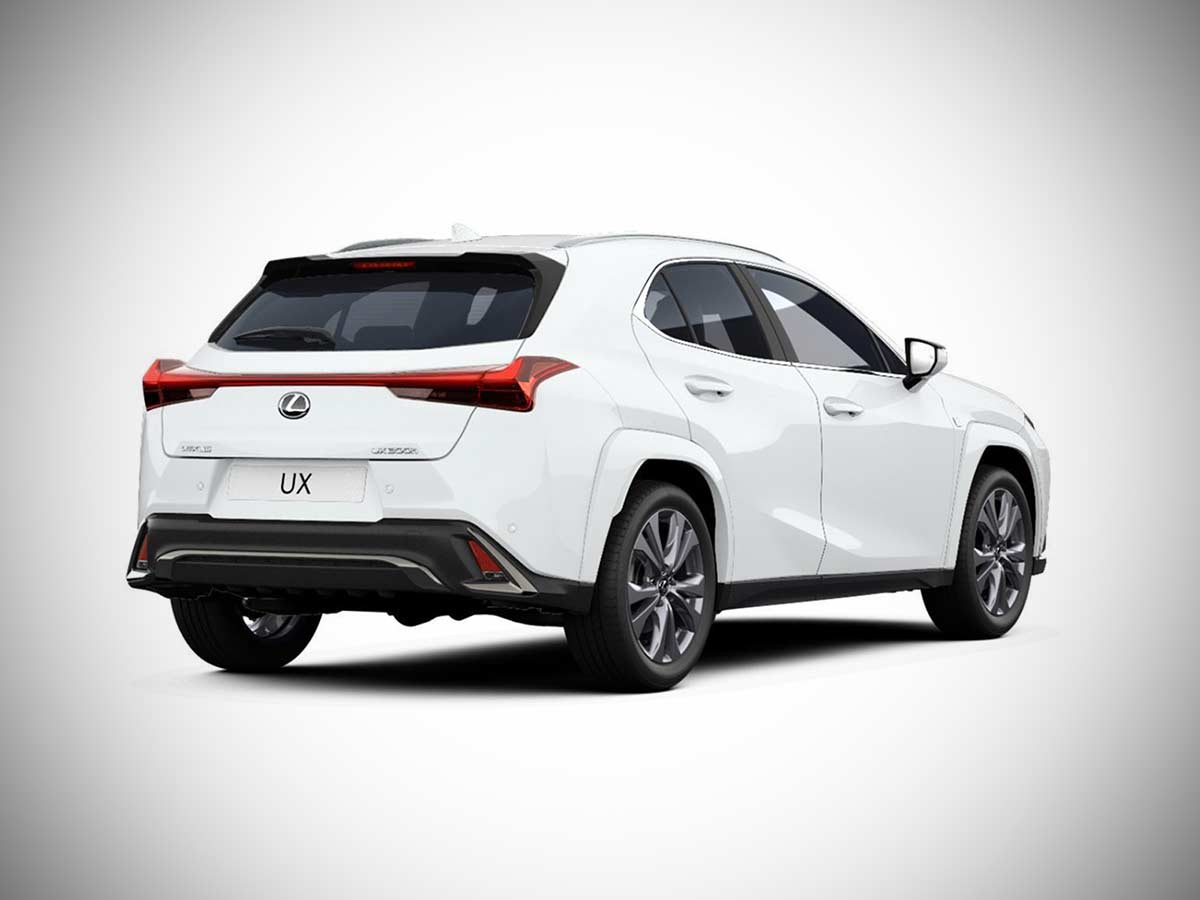 2026 Lexus UX Hybrid F SPORT White Rear Quarter
