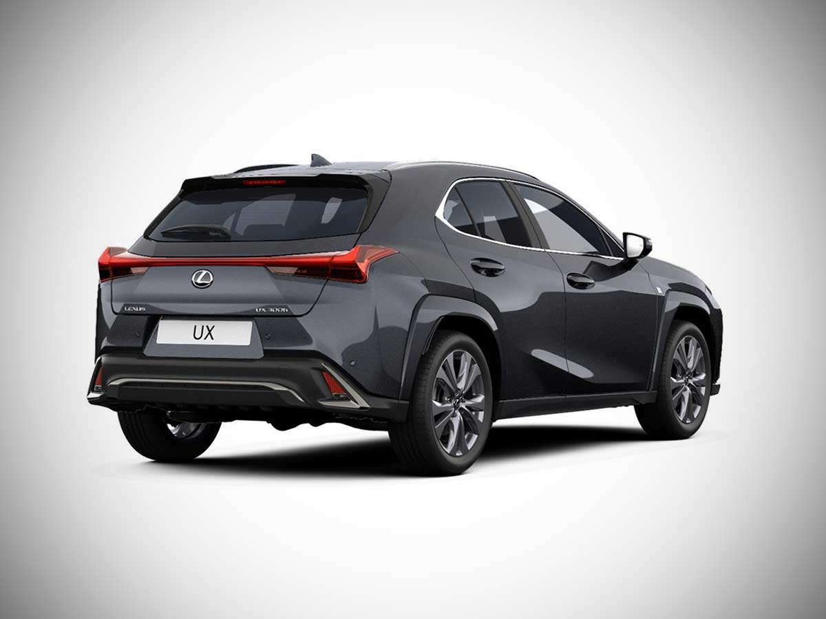 2026 Lexus UX Hybrid Sonic Grey Rear Quarter