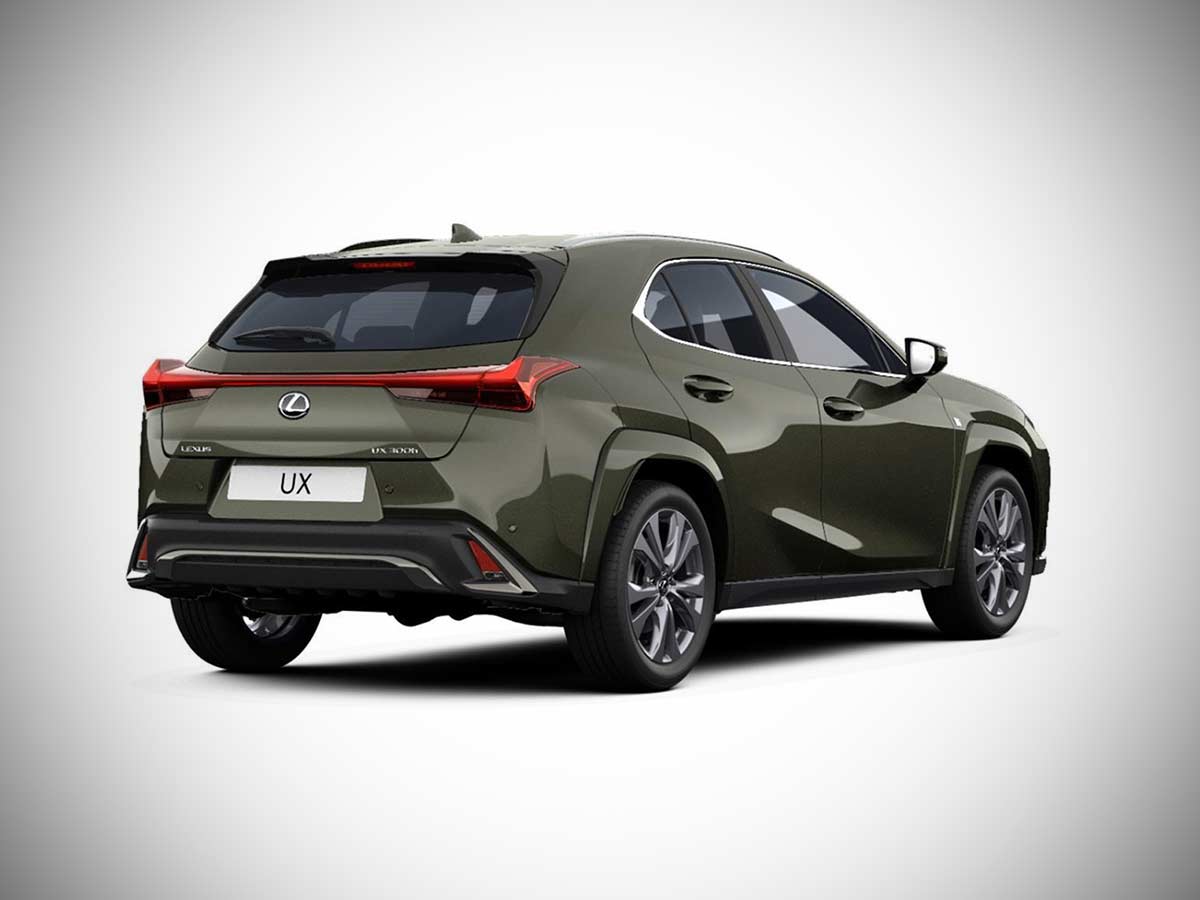 2026 Lexus UX Hybrid Terrane Khaki Rear Quarter