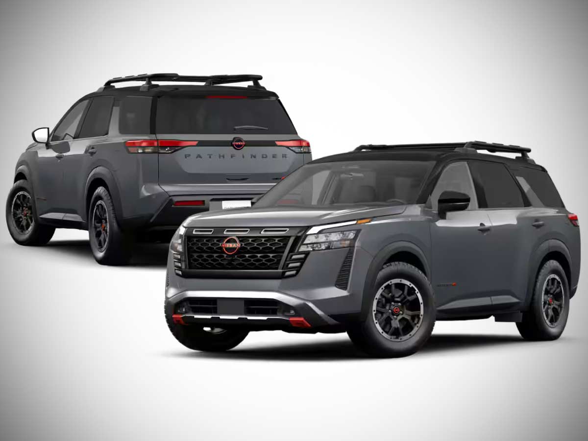 2026 Nissan Pathfinder Rock Creek Boulder Gray Pearl with Super Black Roof