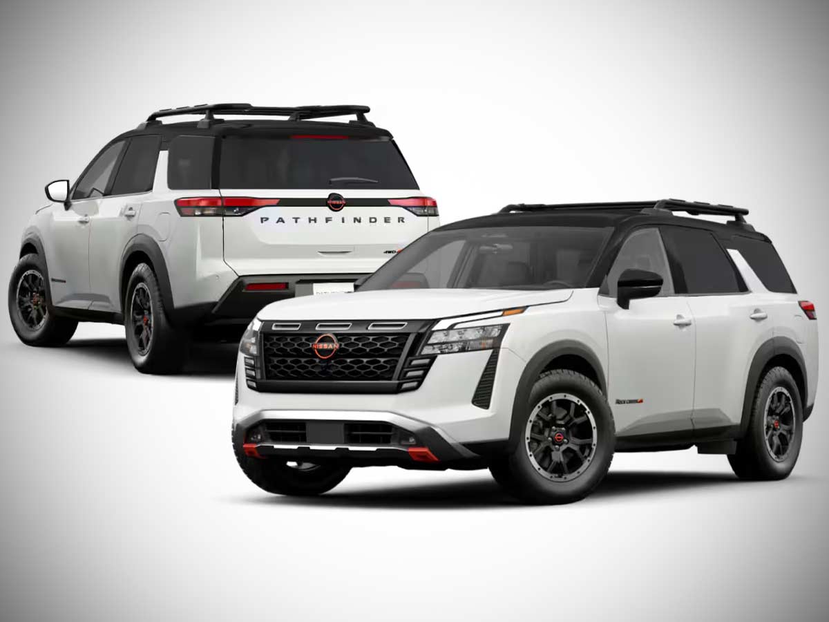 2026 Nissan Pathfinder Rock Creek Everest White Pearl Tricoat with Super Black
