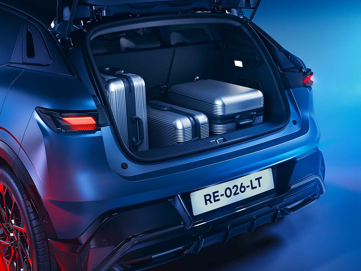 2026 Renault Megane E-Tech Electric: 500km Range, Faster Charging, Smarter Technology and a Sharper Design 12 2026 Renault Megane E Tech Electric Luggage Space