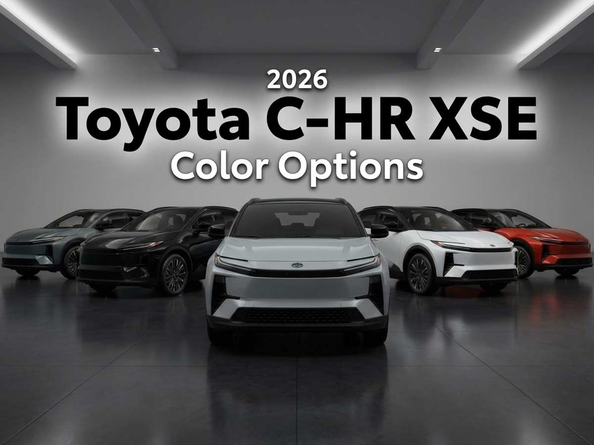 2026 Toyota C HR XSE All Color Options