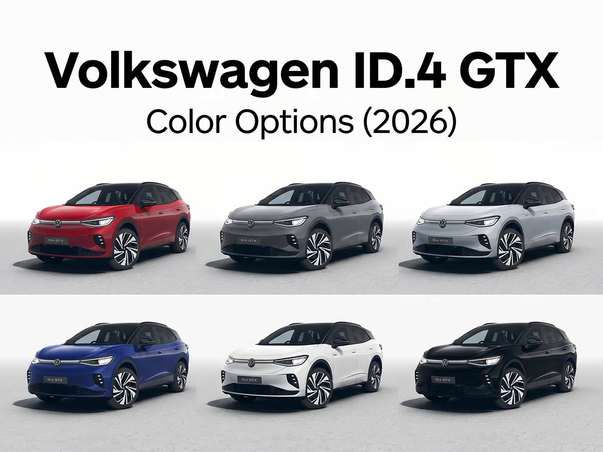 2026 Volkswage ID4 GTX Colors All Options