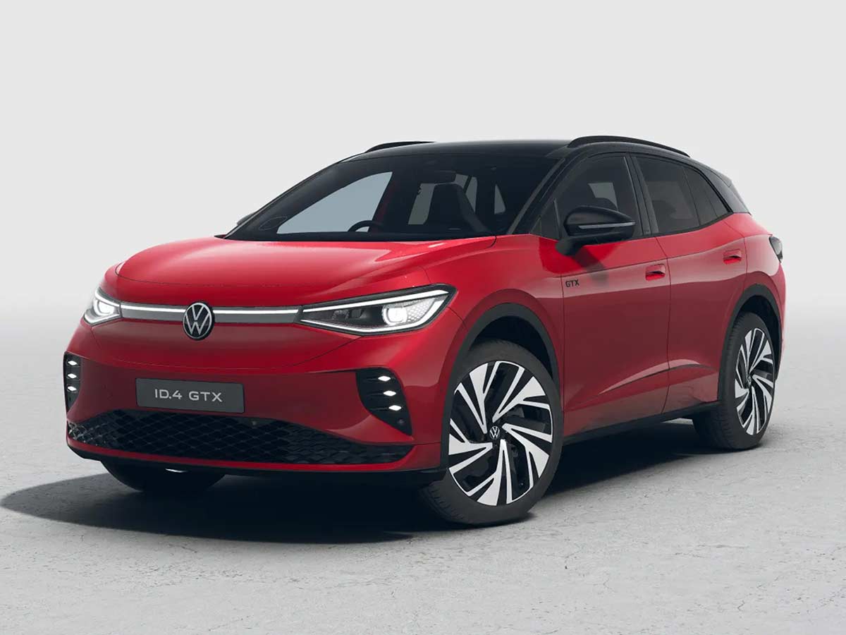 2026 Volkswagen ID.4 GTX Color Options: All 6 Dual-Tone Paint Choices Explained 11 2026 Volkswage ID4 GTX Kings Red Premium Dual Tone Front Quarter