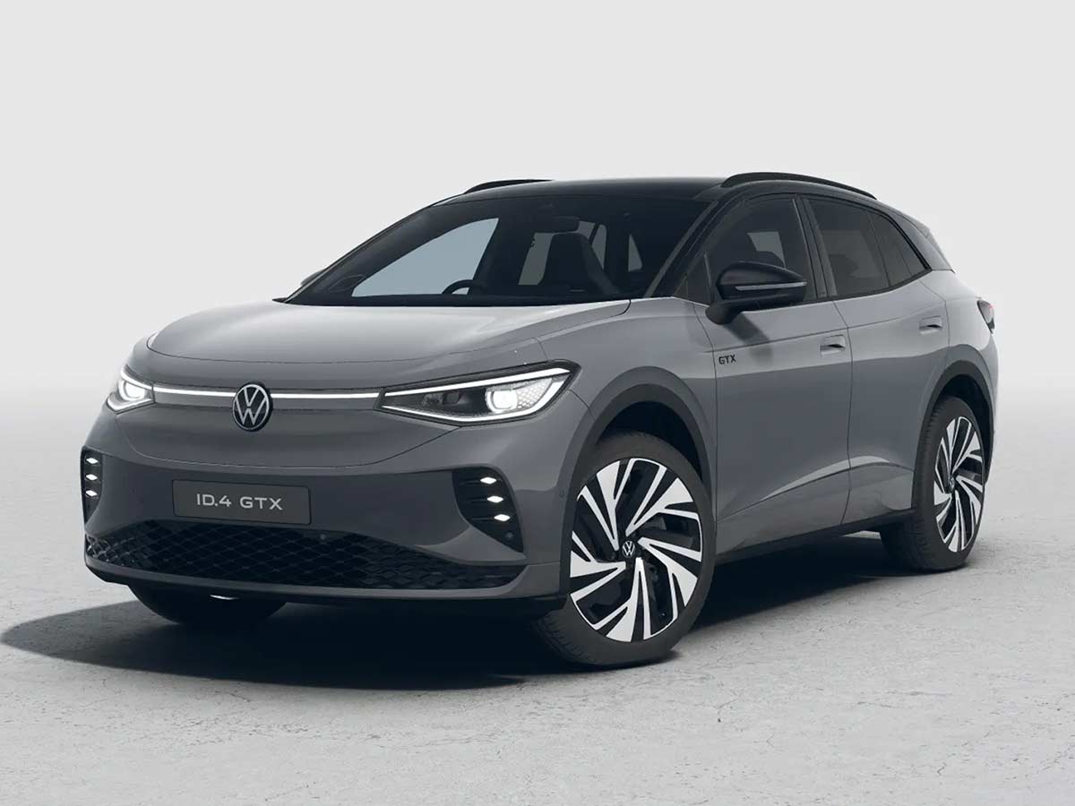 2026 Volkswagen ID.4 GTX Color Options: All 6 Dual-Tone Paint Choices Explained 1 2026 Volkswage ID4 GTX Moonstone Grey Dual Tone Front Quarter