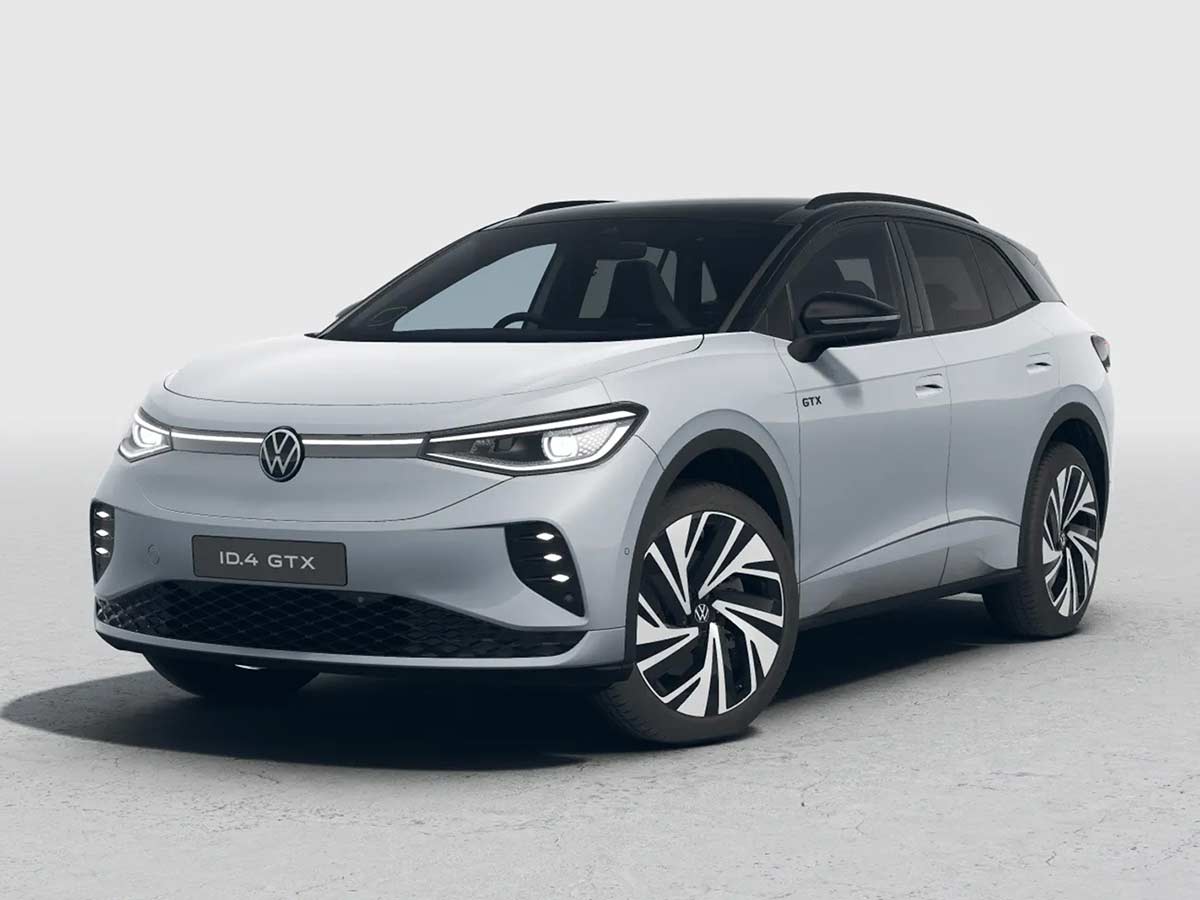 2026 Volkswagen ID.4 GTX Color Options: All 6 Dual-Tone Paint Choices Explained 5 2026 Volkswage ID4 GTX Scale Silver Dual Tone Front Quarter