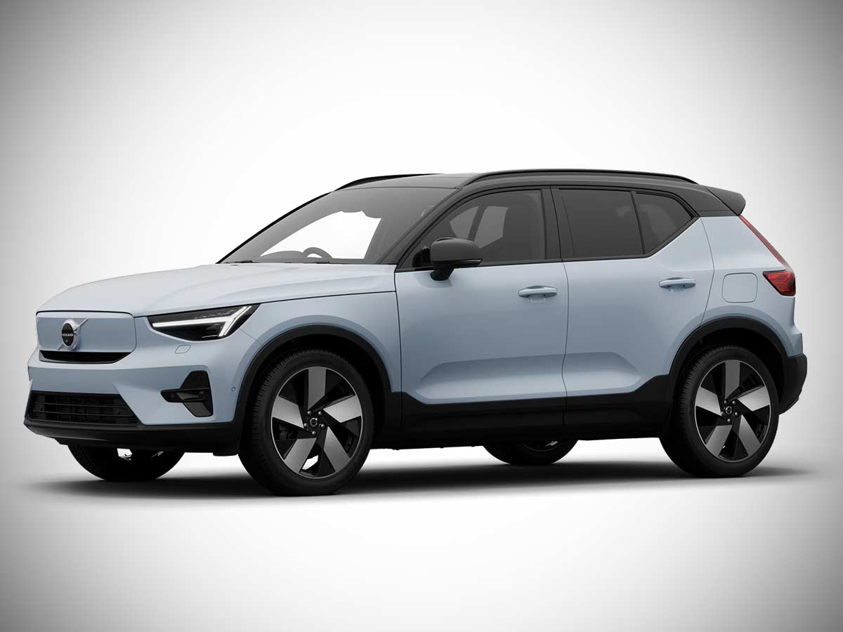 2026 Volvo EX40 Cloud Blue Front Quarter