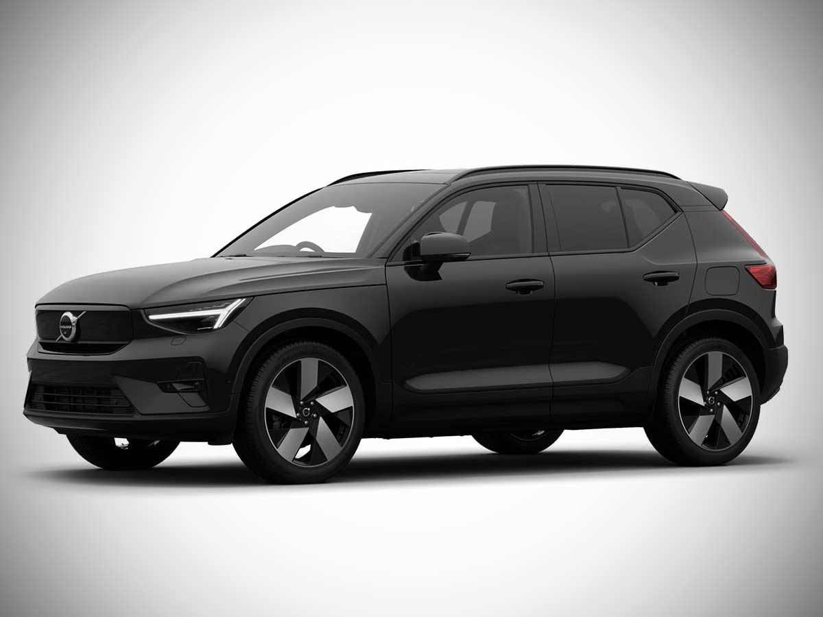 2026 Volvo EX40 Onyx Black Front Quarter