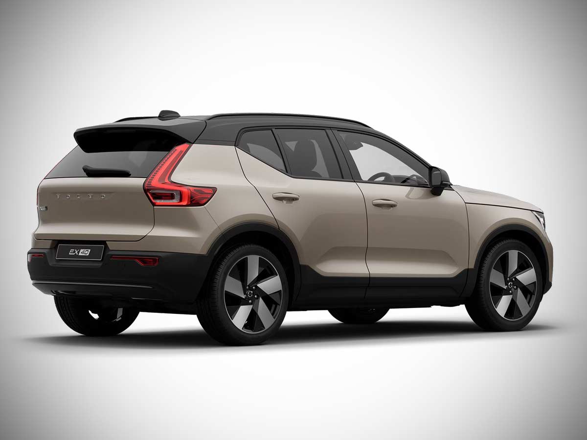 2026 Volvo EX40 Sand Dune Rear Quarter