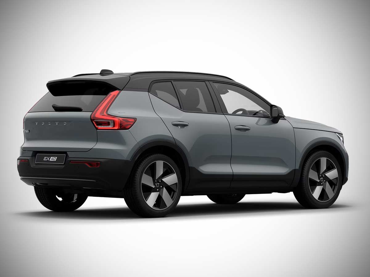 2026 Volvo EX40 Vapour Grey Rear Quarter