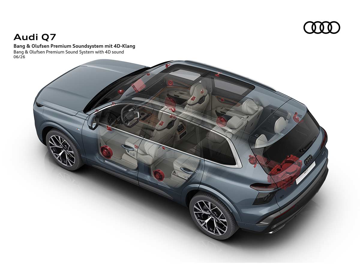 2027 Audi Q7: The Third-Generation Luxury SUV Redefines Premium Family Motoring 35 2027 Audi Q7 Bang & Olufsen Premium Sound System with 4D Sound