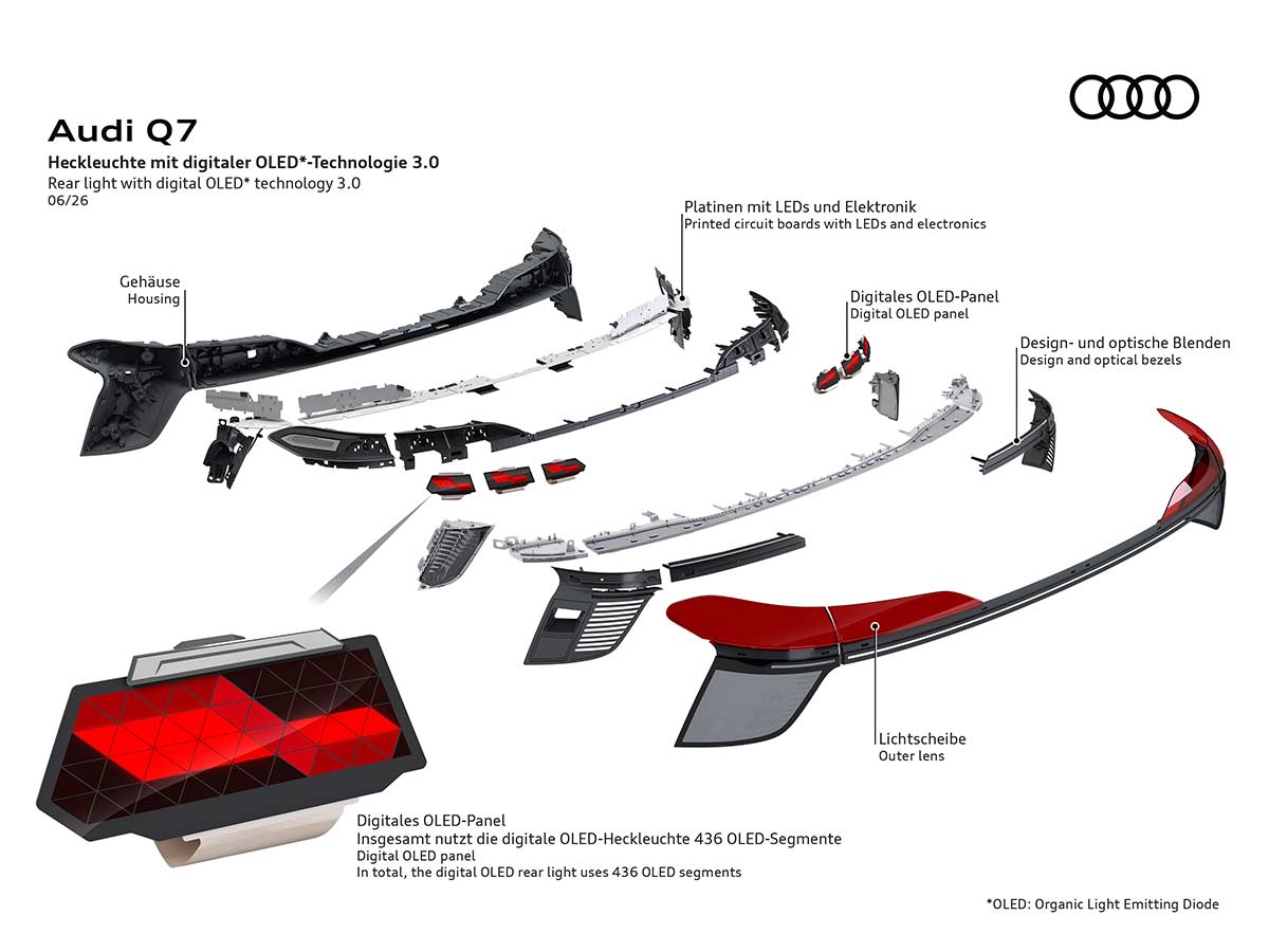 2027 Audi Q7: The Third-Generation Luxury SUV Redefines Premium Family Motoring 23 2027 Audi Q7 OLED Tail Lamp