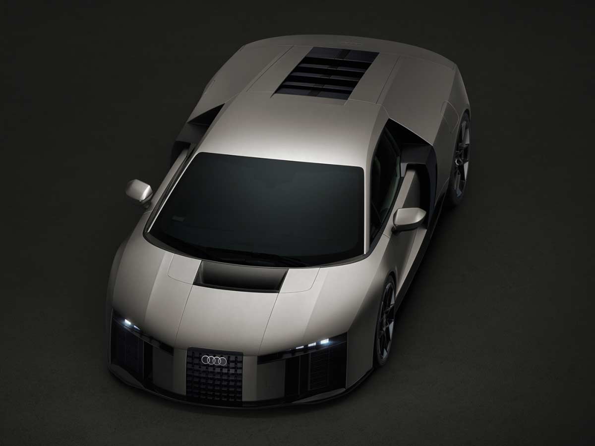 Audi Nuvolari: The 1,001 HP Hybrid Hypercar That Redefines What an Audi Can Be 8 Audi Nuvolari Hybrid Hypercar Concept Front Top Angle
