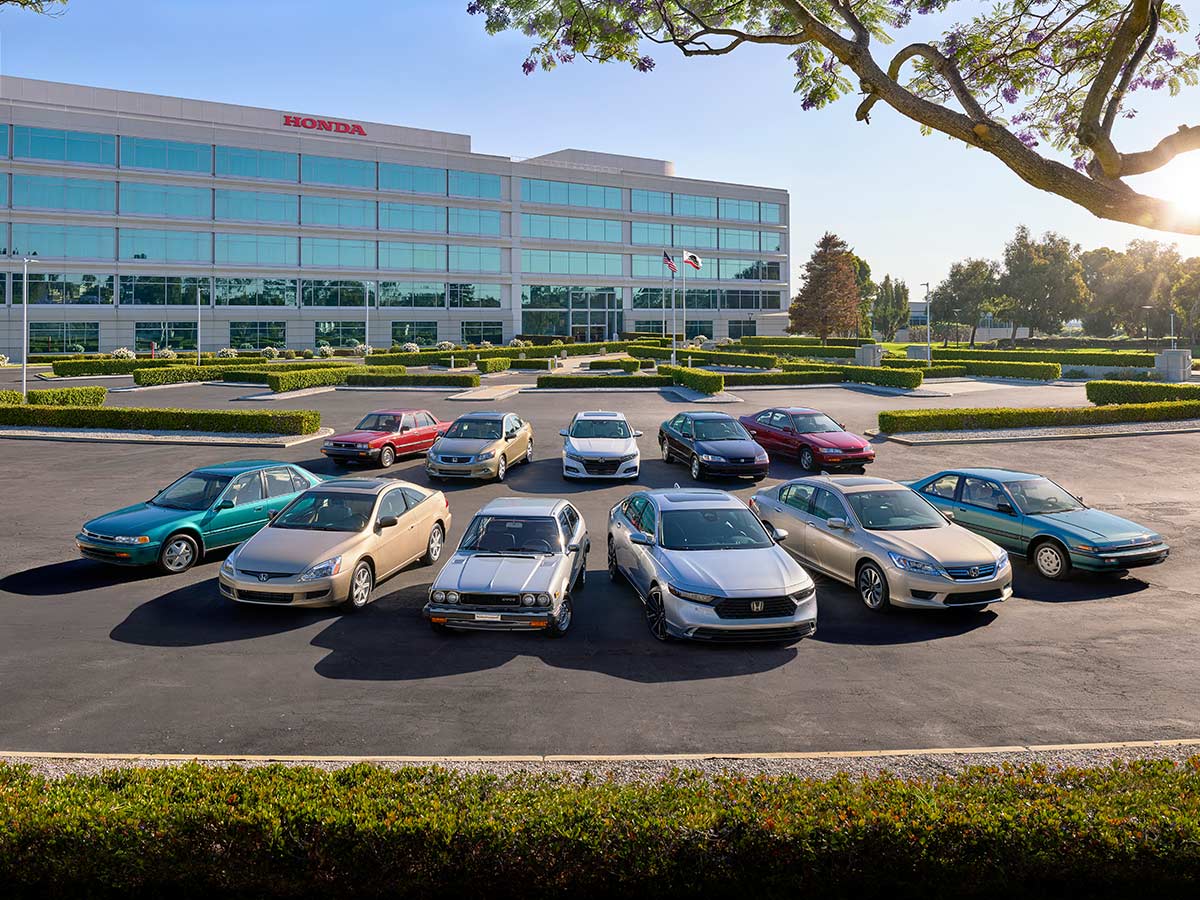 11 Generations of Honda Accord on 50th Anniversary