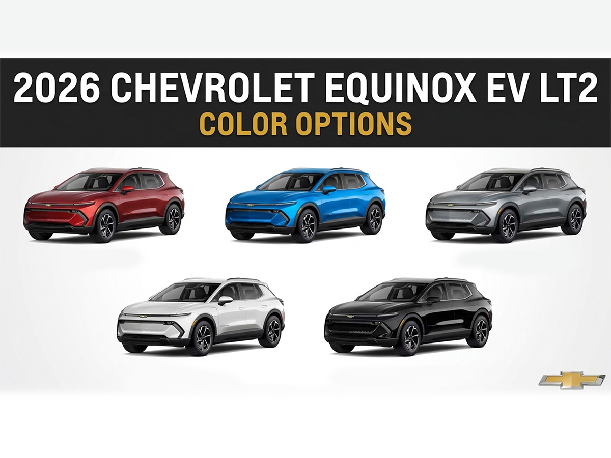 2026 Chevrolet Equinox EV LT2 Colors All Options