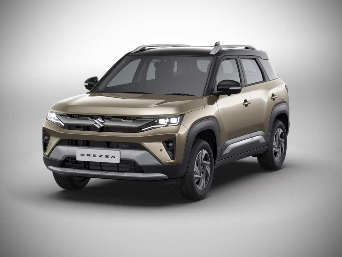 2026 Maruti Suzuki Brezza Lustrous Beige with Bluish Black Roof