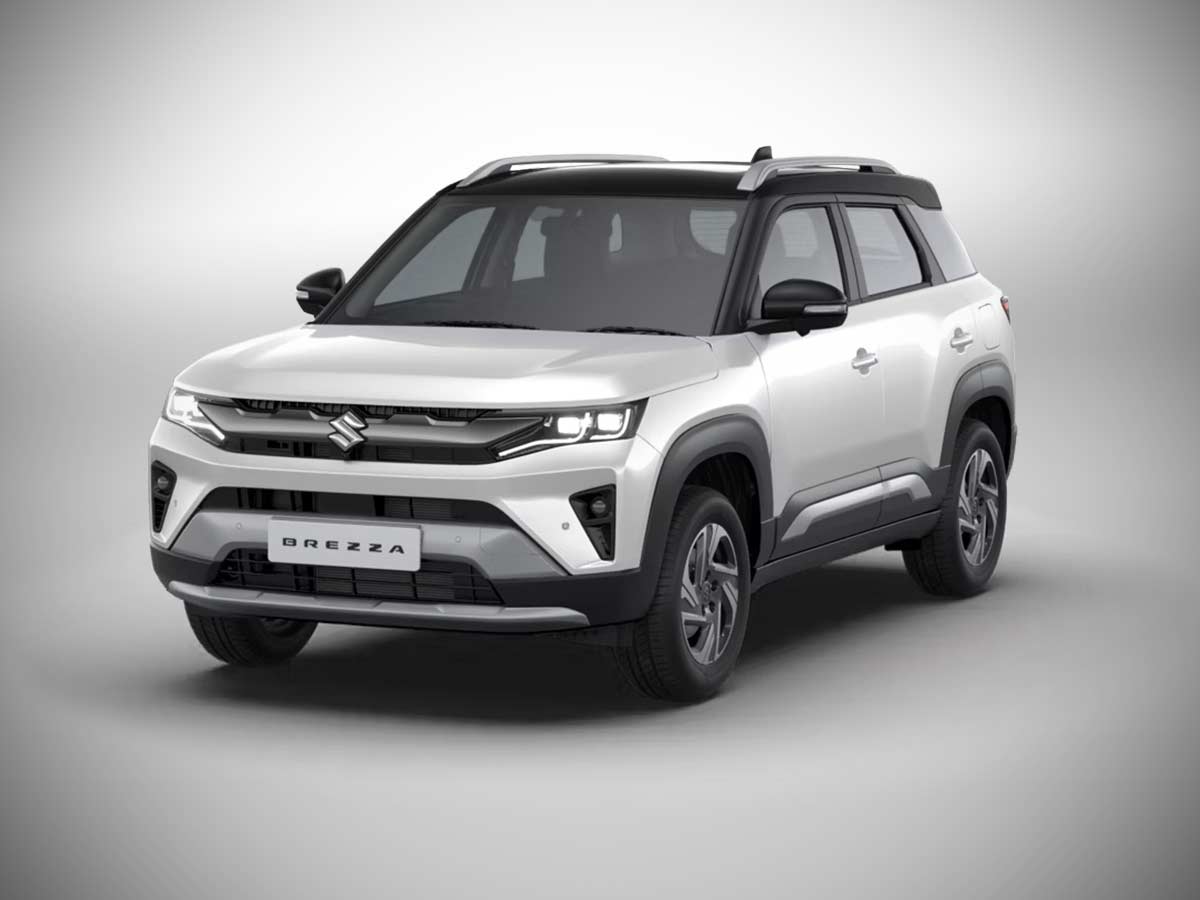 2026 Maruti Suzuki Brezza Pearl Arctic White with Bluish Black Roof