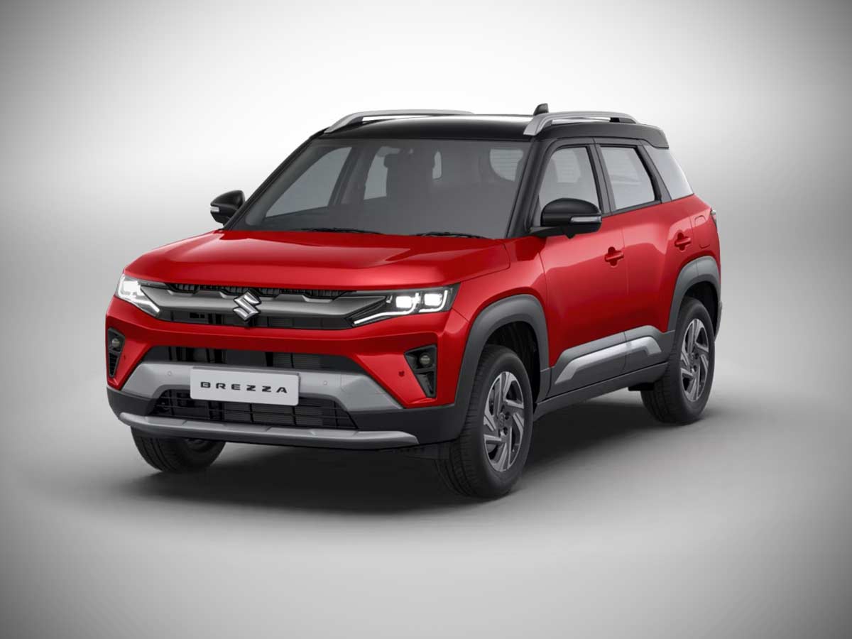 2026 Maruti Suzuki Brezza Sizzling Red with Bluish Black Roof