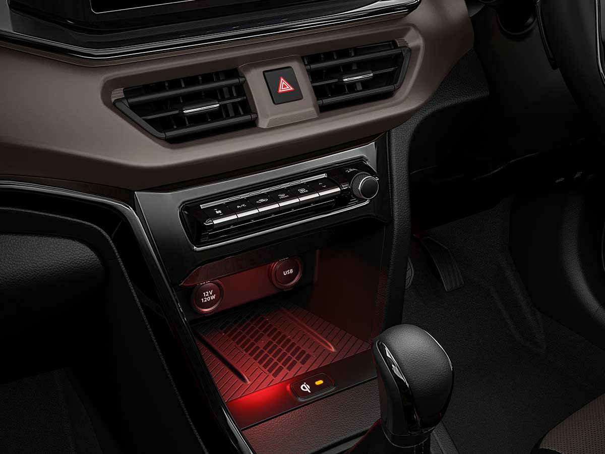 2026 Maruti Suzuki Brezza Wireless Charger and Ambient Light