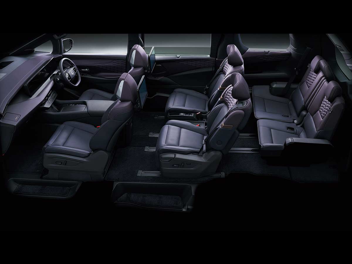 Nissan Elgrand Returns: How Nissan Reinvented Japan's Original Luxury Minivan for the Electric Era 20 2026 Nissan Elgrand MPV Seats Black Interior