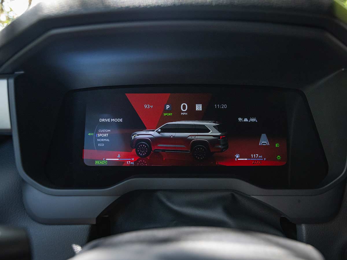 2027 Toyota Sequoia Debuts With New Trailhunter Package, Updated Design and Advanced Technology 14 2027 Toyota Sequoia Trailhunter Digital Instrument Cluster