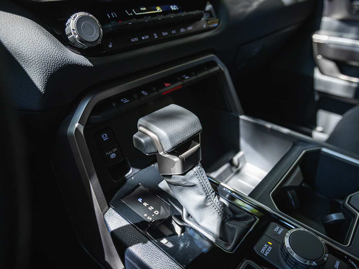 2027 Toyota Sequoia Debuts With New Trailhunter Package, Updated Design and Advanced Technology 11 2027 Toyota Sequoia Trailhunter Gear Selector
