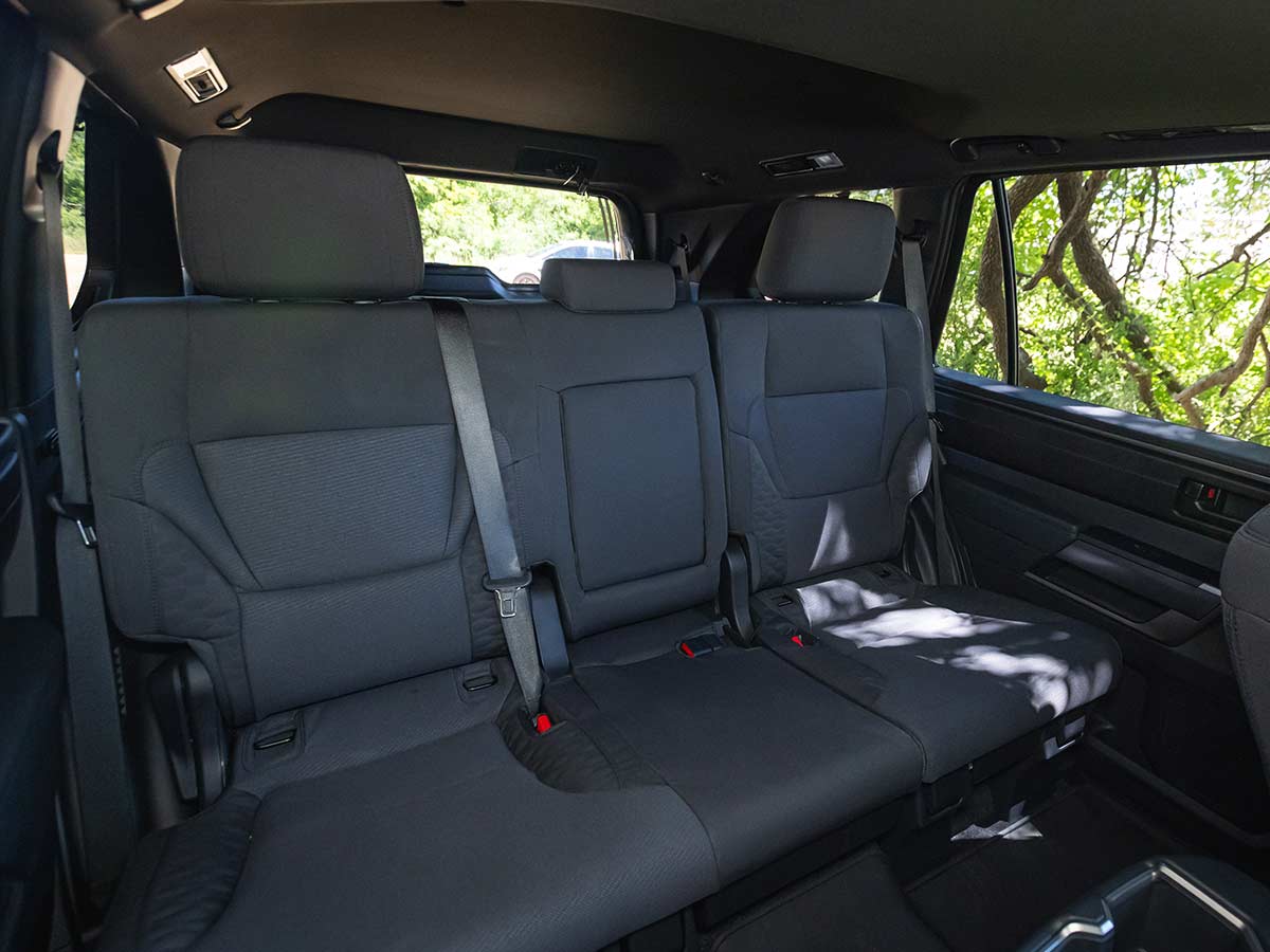 2027 Toyota Sequoia Debuts With New Trailhunter Package, Updated Design and Advanced Technology 8 2027 Toyota Sequoia Trailhunter Rear Seats