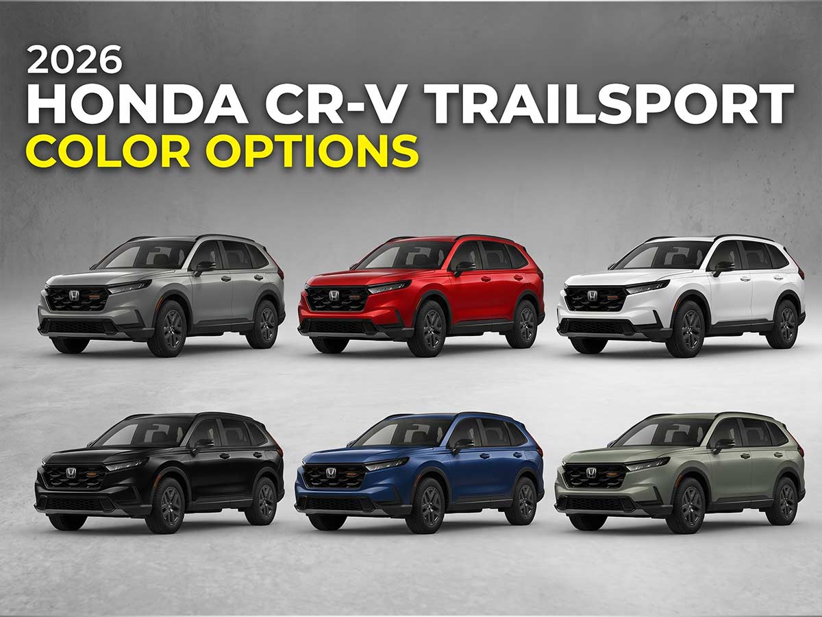 2026 Honda CR V Trailsport All Color Options