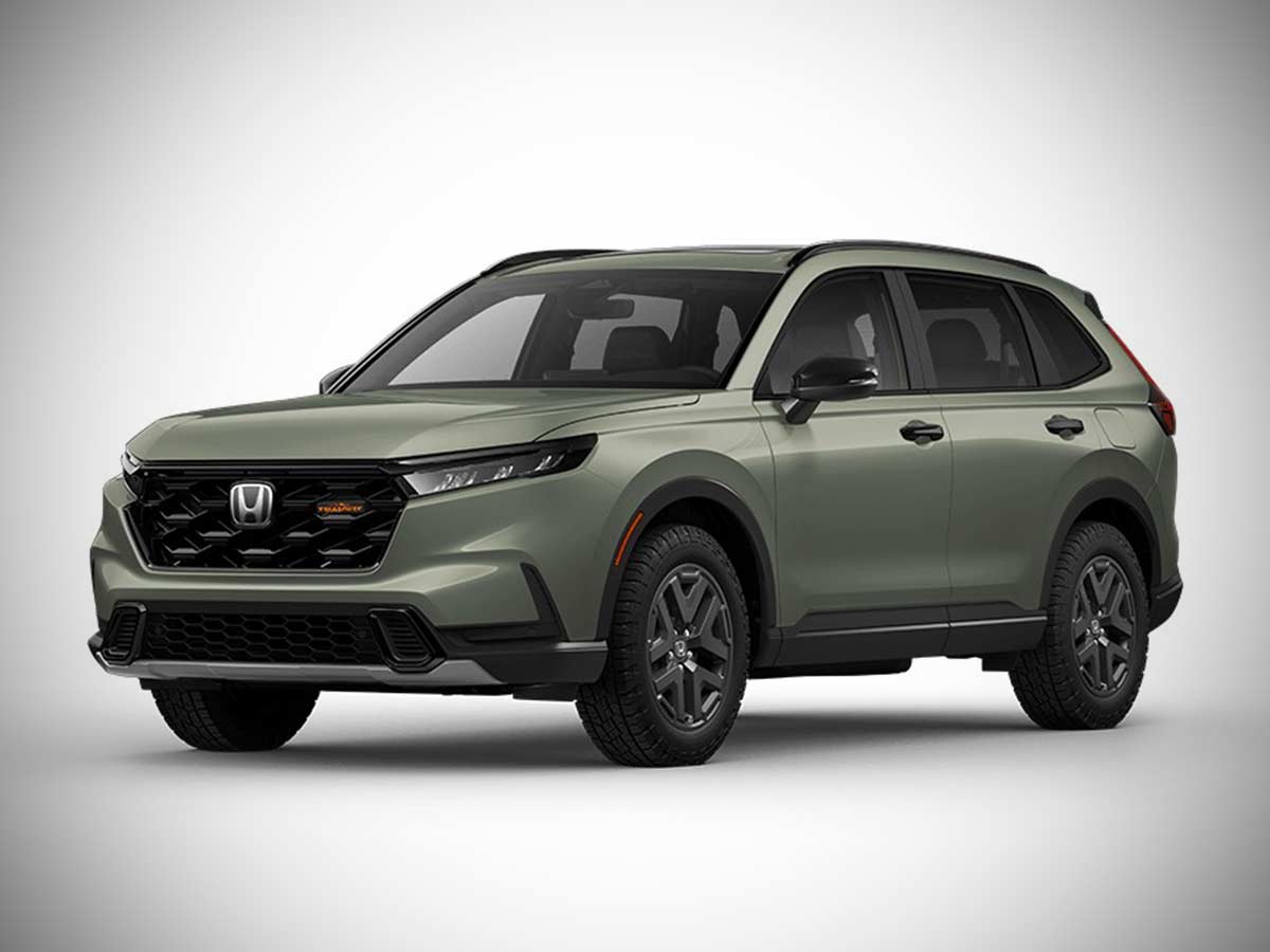 2026 Honda CR-V AWD TrailSport Hybrid Colors: Complete Color Options Guide 1 2026 Honda CR V Trailsport Ash Green Metallic Front