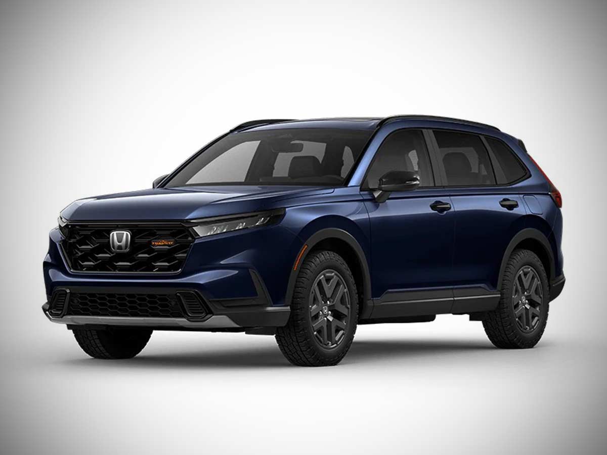 2026 Honda CR-V AWD TrailSport Hybrid Colors: Complete Color Options Guide 3 2026 Honda CR V Trailsport Canyon River Blue Metallic Front