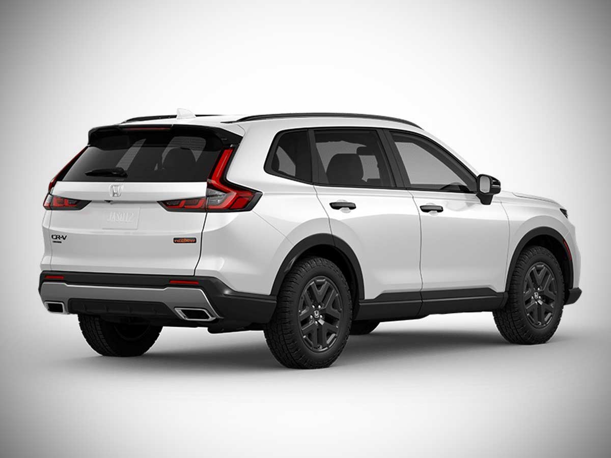 2026 Honda CR-V AWD TrailSport Hybrid Colors: Complete Color Options Guide 8 2026 Honda CR V Trailsport Platinum White Pearl Rear