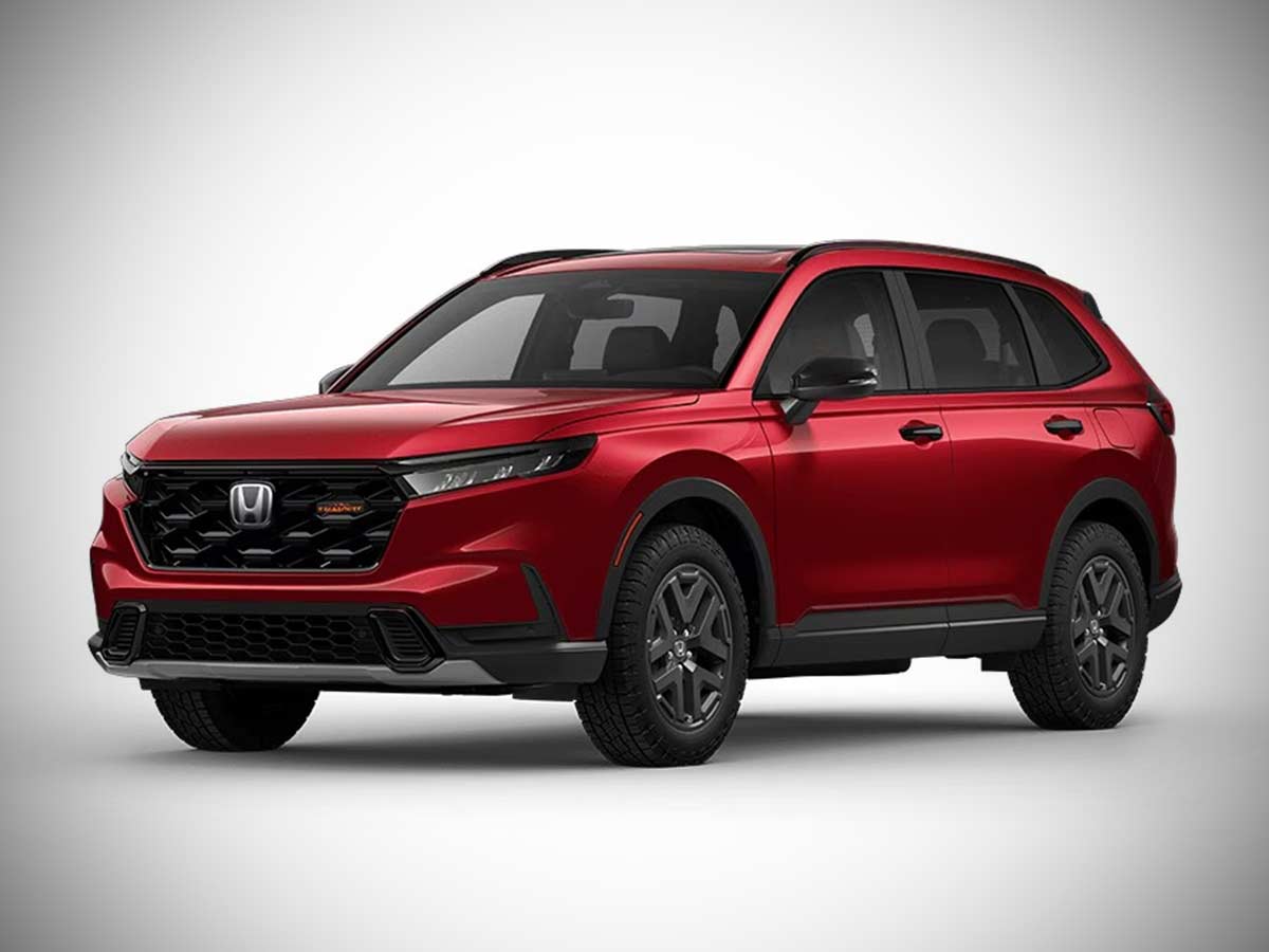 2026 Honda CR-V AWD TrailSport Hybrid Colors: Complete Color Options Guide 9 2026 Honda CR V Trailsport Radiant Red Metallic Front