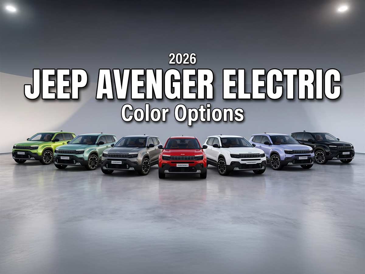 2026 Jeep Avenger Electric All Color Options