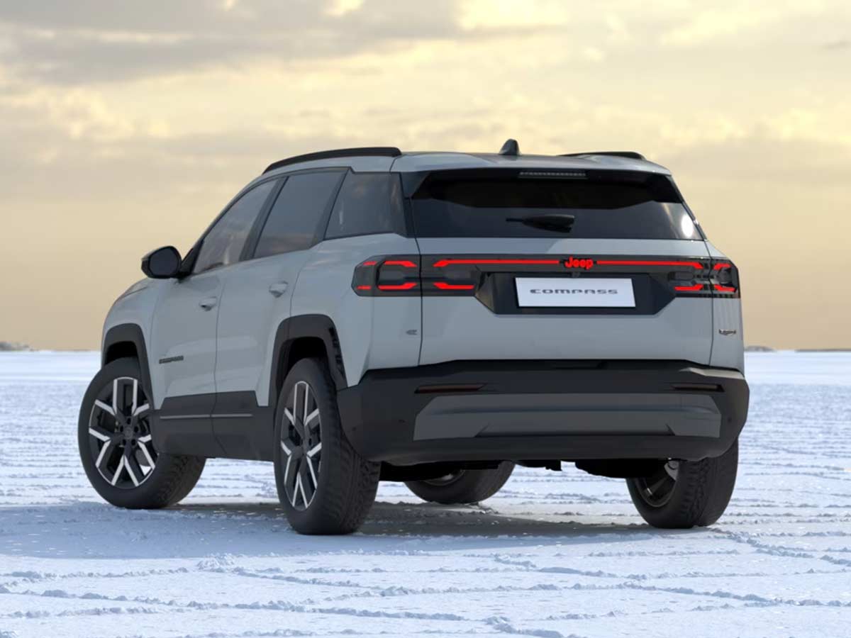 Jeep Compass Electric Colour Options: All 6 Shades and Dual-Tone Choices Explained 6 2026 Jeep Compass Electric Antarctica Rear