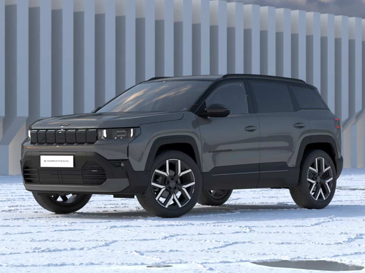 Jeep Compass Electric Colour Options: All 6 Shades and Dual-Tone Choices Explained 21 2026 Jeep Compass Electric Yosemite with Vulcano Roof Front