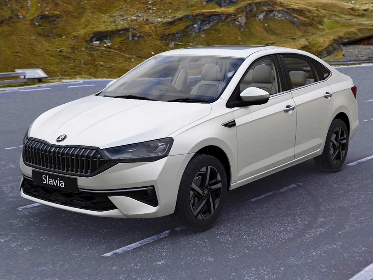 New Skoda Slavia 2026: Features, Engine Options, Variants, Safety and Everything You Need to Know 12 2026 Skoda Slavia Candy White