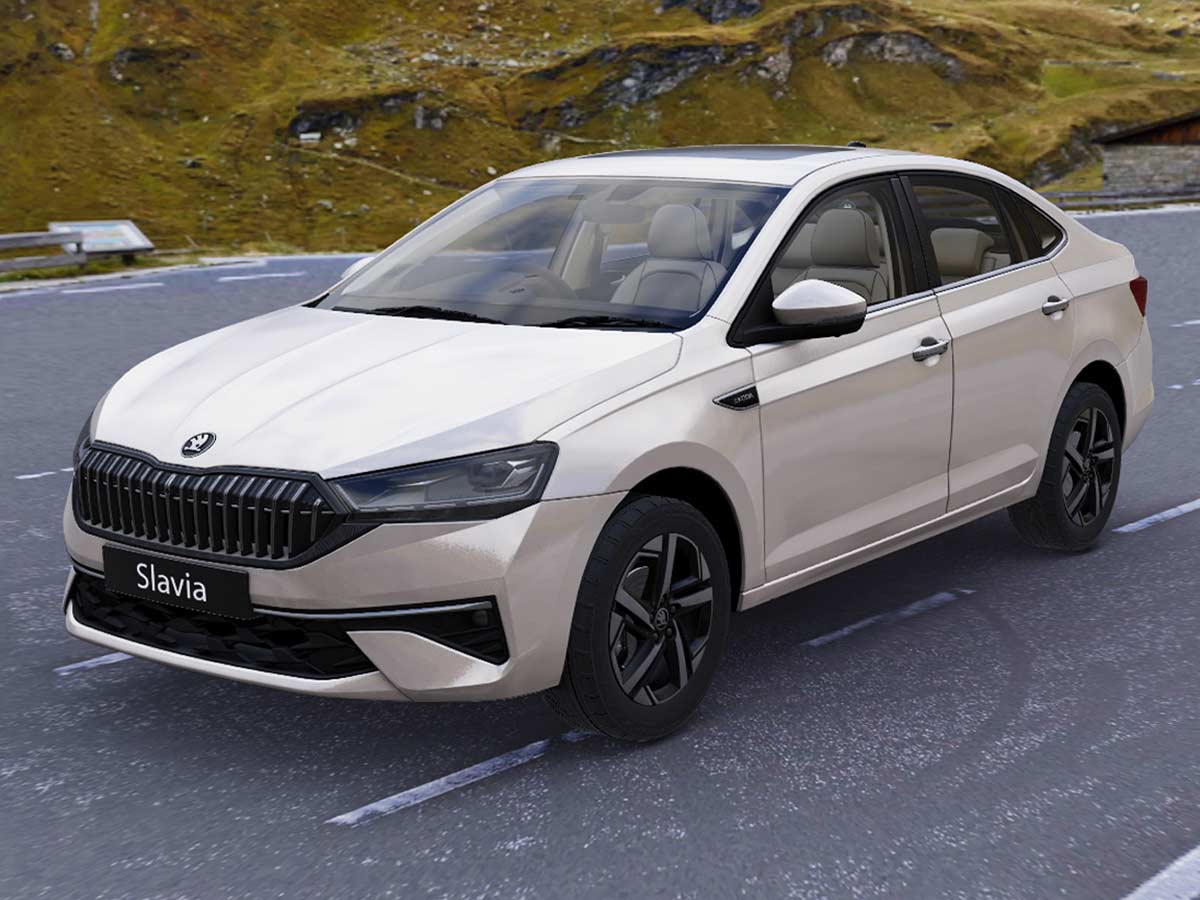 New Skoda Slavia 2026: Features, Engine Options, Variants, Safety and Everything You Need to Know 9 2026 Skoda Slavia Cappuccino Beige