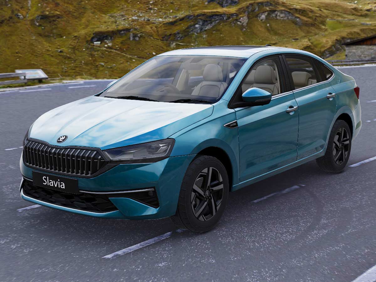 New Skoda Slavia 2026: Features, Engine Options, Variants, Safety and Everything You Need to Know 6 2026 Skoda Slavia Lava Blue