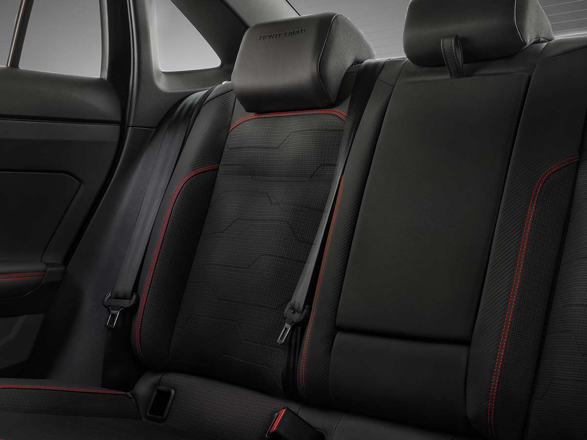 New Skoda Slavia 2026: Features, Engine Options, Variants, Safety and Everything You Need to Know 28 2026 Skoda Slavia Monte Carlo Rear Seats