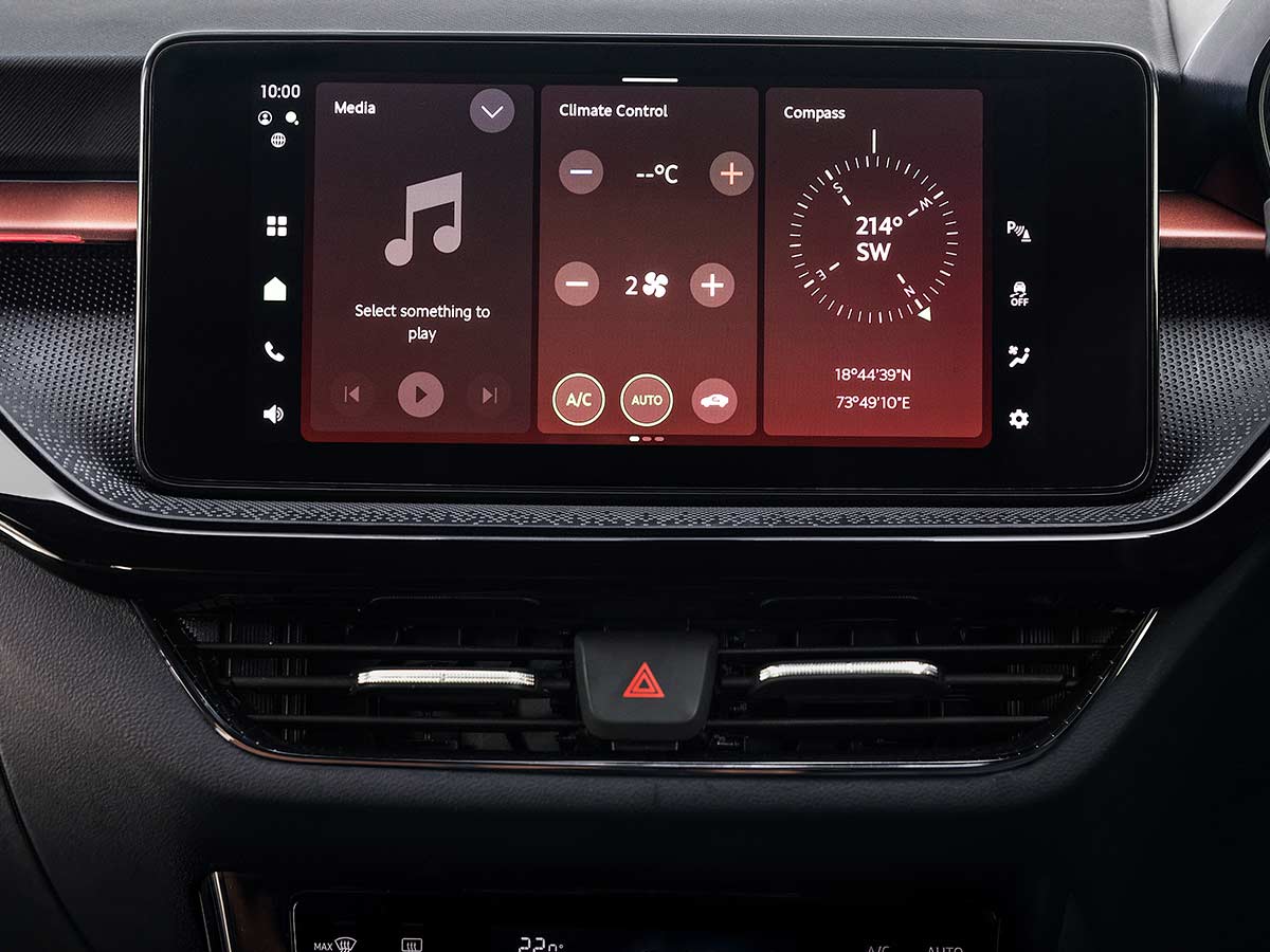 New Skoda Slavia 2026: Features, Engine Options, Variants, Safety and Everything You Need to Know 41 2026 Skoda Slavia Monte Carlo Touch Screen