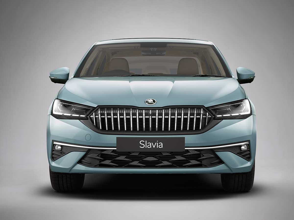 New Skoda Slavia 2026: Features, Engine Options, Variants, Safety and Everything You Need to Know 34 2026 Skoda Slavia Prestige Front