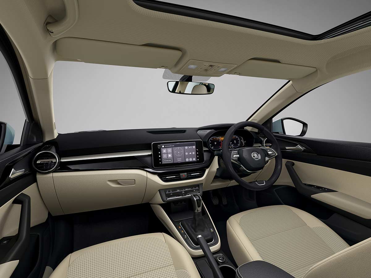 New Skoda Slavia 2026: Features, Engine Options, Variants, Safety and Everything You Need to Know 36 2026 Skoda Slavia Prestige Interior